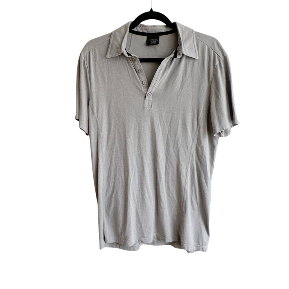 Hylete Bamboo Blend Short Sleeve Active Polo Grey Size Men's Small
